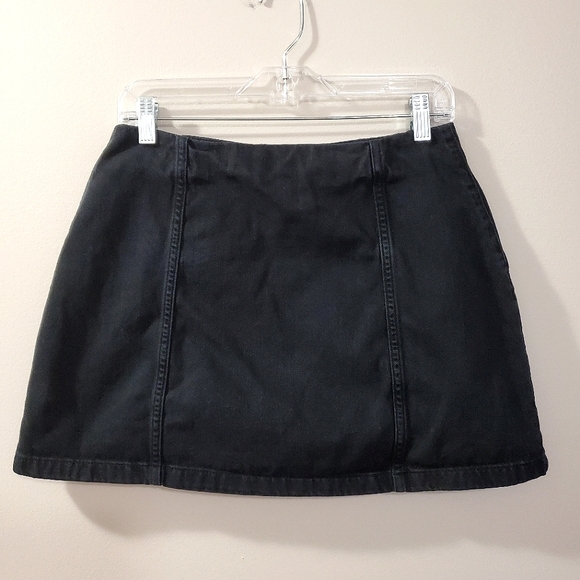 Wilfred Free - Ahrens Button Denim Mini Skirt - Size 8 - Picture 7 of 10